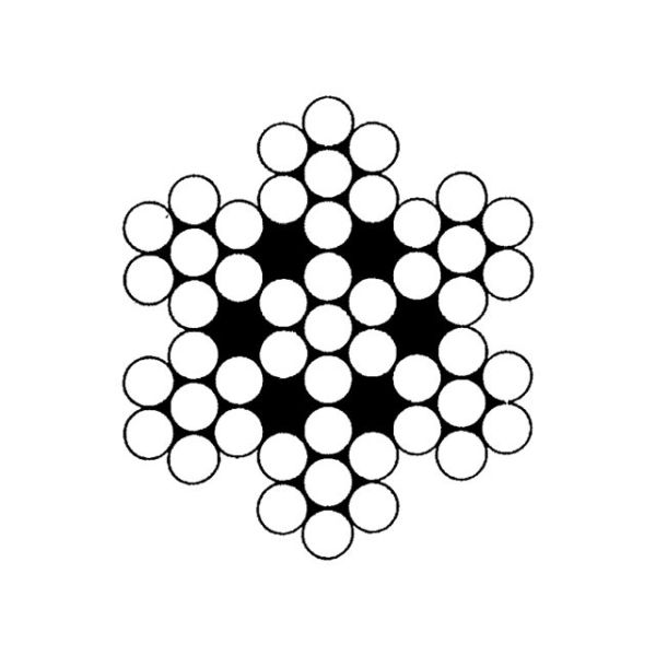 Steel wire stainless steel 7x7 5mm