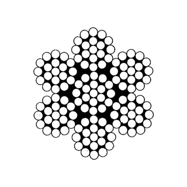 Steel wire stainless steel 7x19 2mm