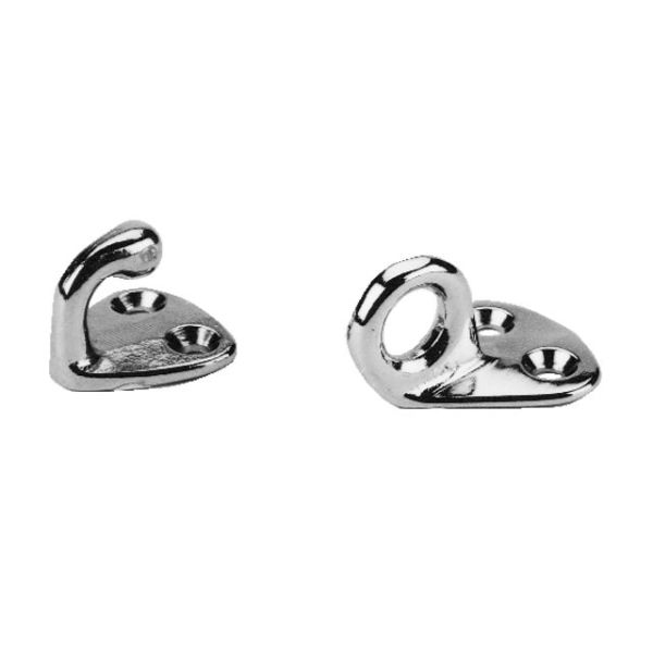 Kotflügelhaken verchromt 25x25mm