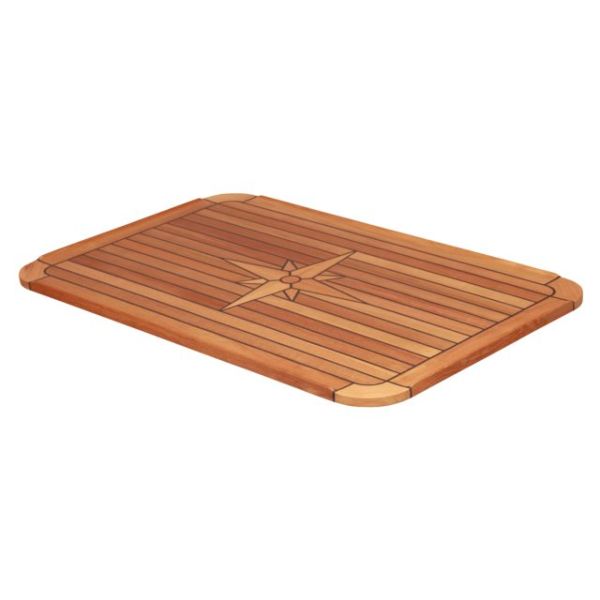 Tischplatte Teak 'classic' soft 58x90cm