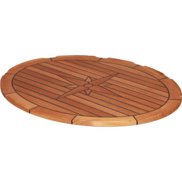 Teak Tischplatte 'Ellipse' 60x80cm