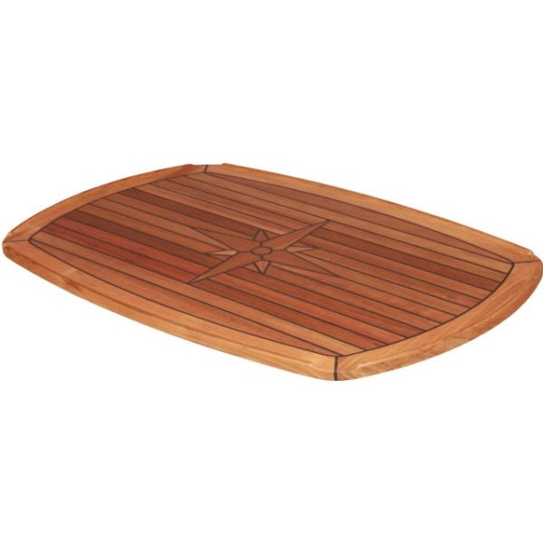 Teak Tischplatte 'Classic Comfort' 61x94cm