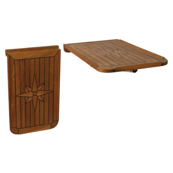 Teak Tischplatte 'Balkon' 38x60cm