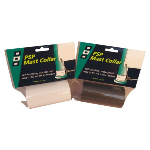 Mastkraag tape wit 100mm 1.5m