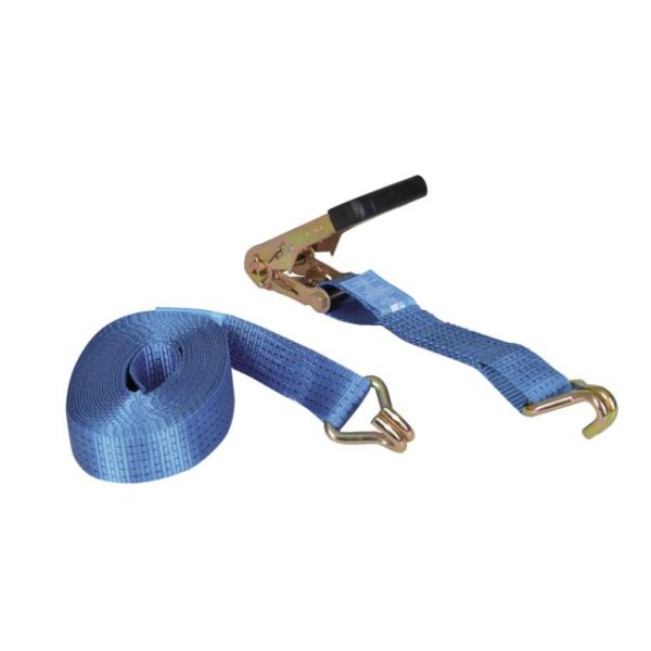 Lashing strap with ratchet buckle & j-hook 50mm 8.0m