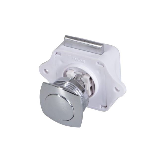 Druckknopf konvex Kunststoff verchromt