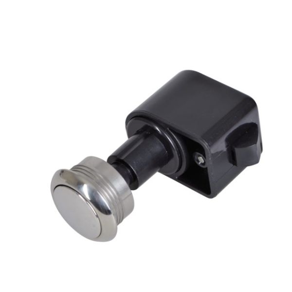 Push button round stainless steel self-closing