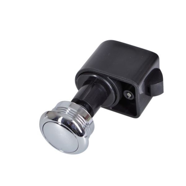 Push button round brass chrome plated self-closing