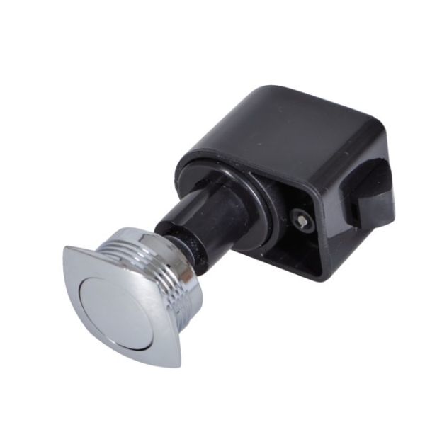 Druckknopf konvex Kunststoff verchromt selbstschließend