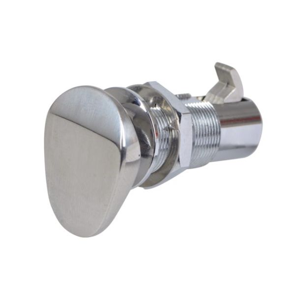 Cupboard door lock stainless steel deluxe oval