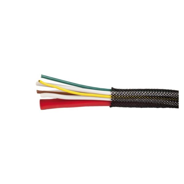 Cable sock braided black ø8-17mm