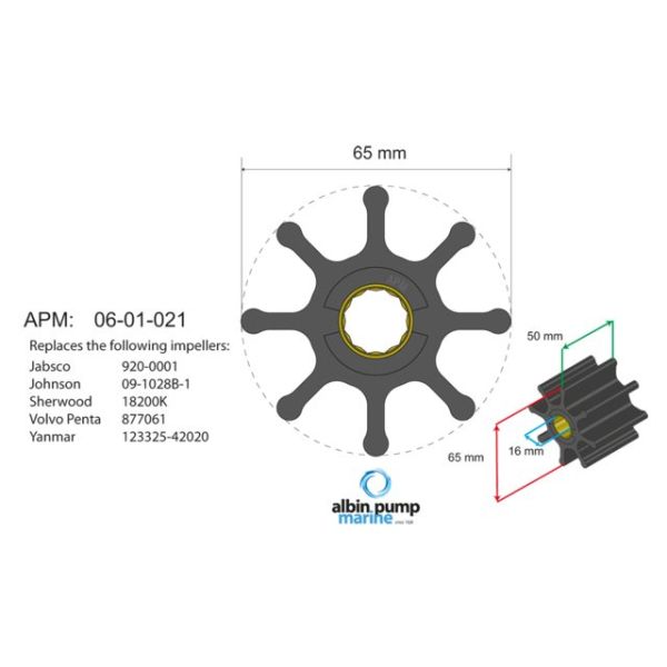 Premium Impeller kit no. 06-01-021