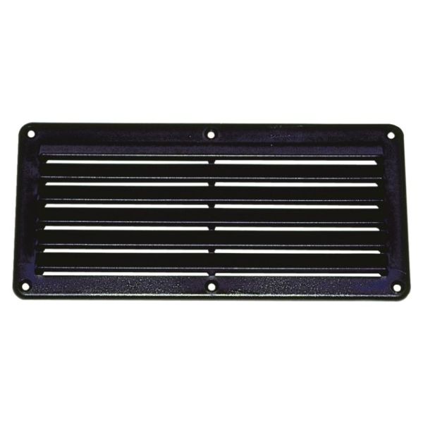 ABS Lüftungsgitter schwarz 261x125mm