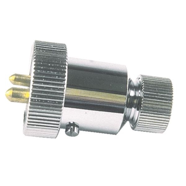 Stecker verchromt 3A 2p