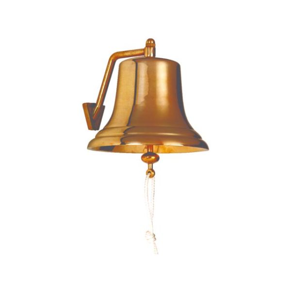 Schiffsglocke mit Halter Messing 21cm