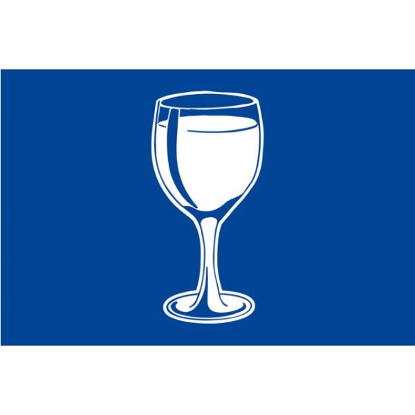 Drinks flag blue 30x45