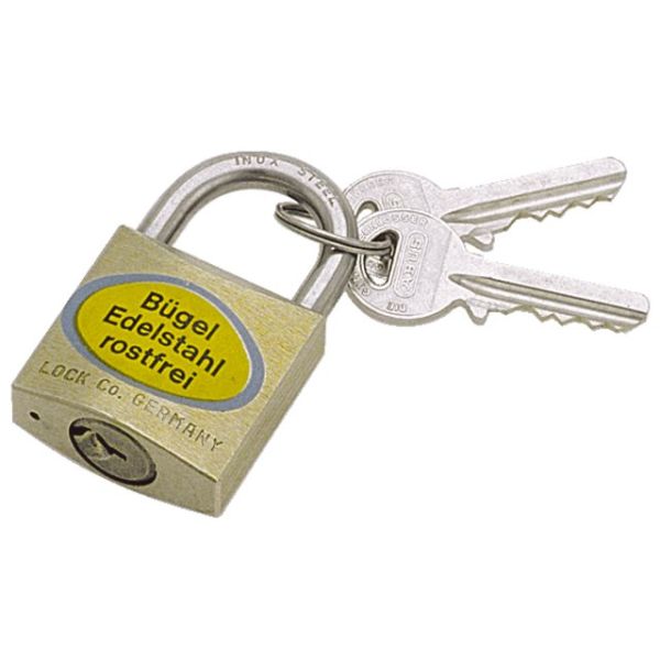 ABUS Zylinder-Vorhängeschloss Edelstahlbügel 40mm