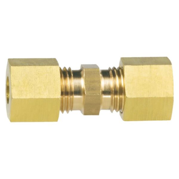 Gerade Messingkupplung 8mm Klemme x 8mm Klemme