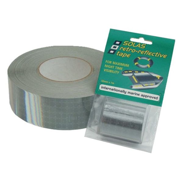 Reflektorband Solas silber 50mm 1m