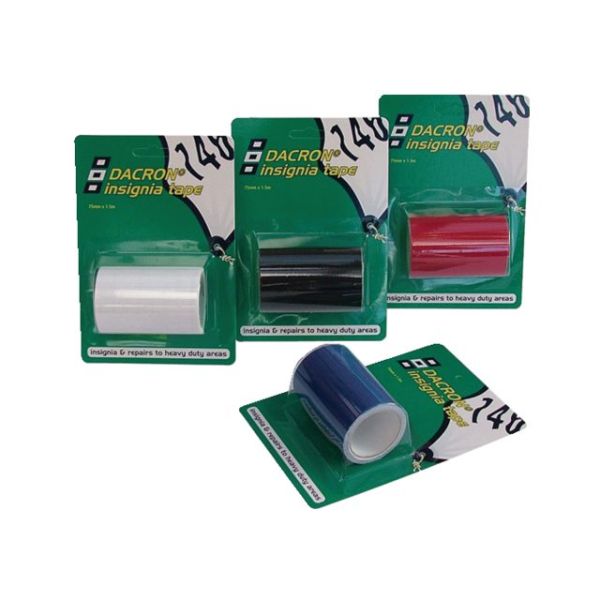 Dacron Abzeichenband schwarz 75mm 1,5m