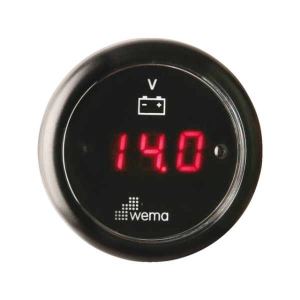 Voltmeter LED zwart
