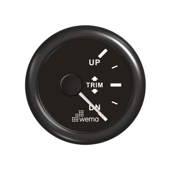 Motortrimmanzeige schwarz