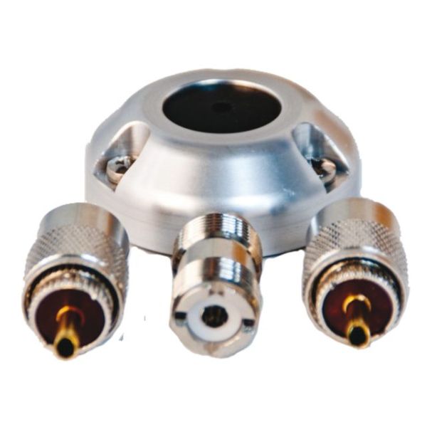 Koax Deckdurchführungsset Alu PL259 A2-kit4A