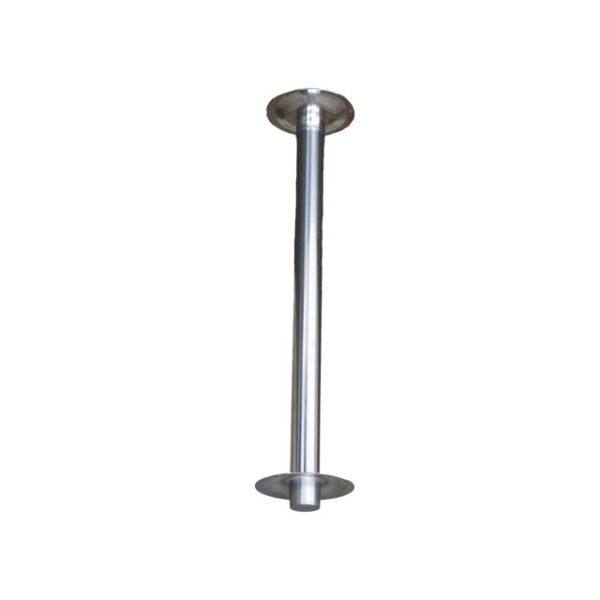 Fixed table leg stainless steel 70cm