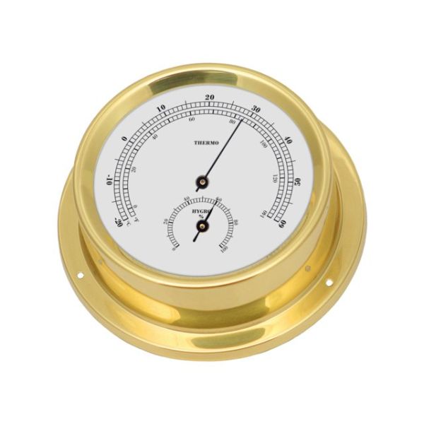 Thermo-hygrometer messing 125/100mm