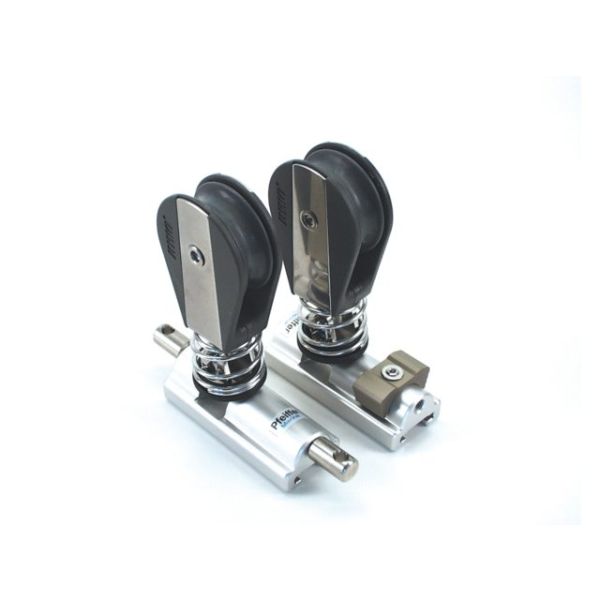 Genoa slide 25mm silver block with stopper