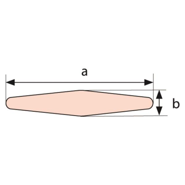 Plastic sail batten 2m x 40mm