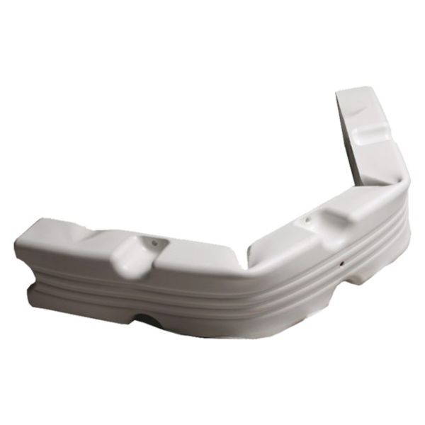 Gerüstschutzblech 100x12x7cm flexibel weiß