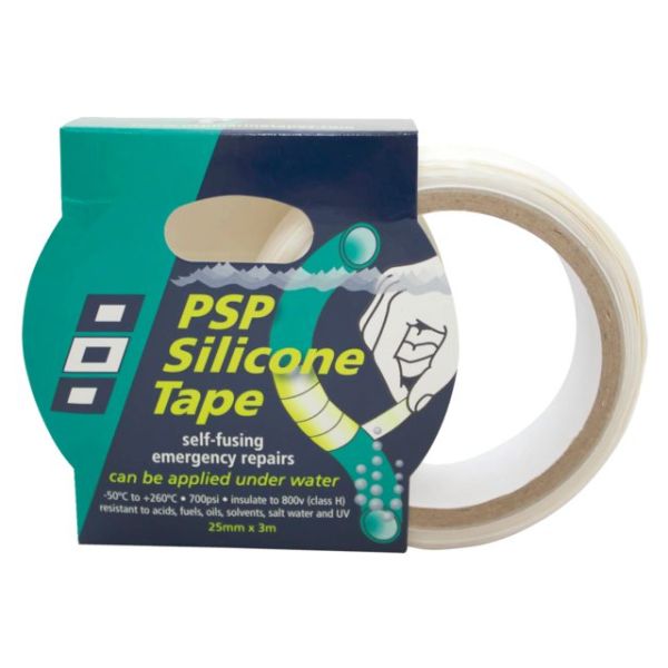 Silikonband schwarz 25mm 3m
