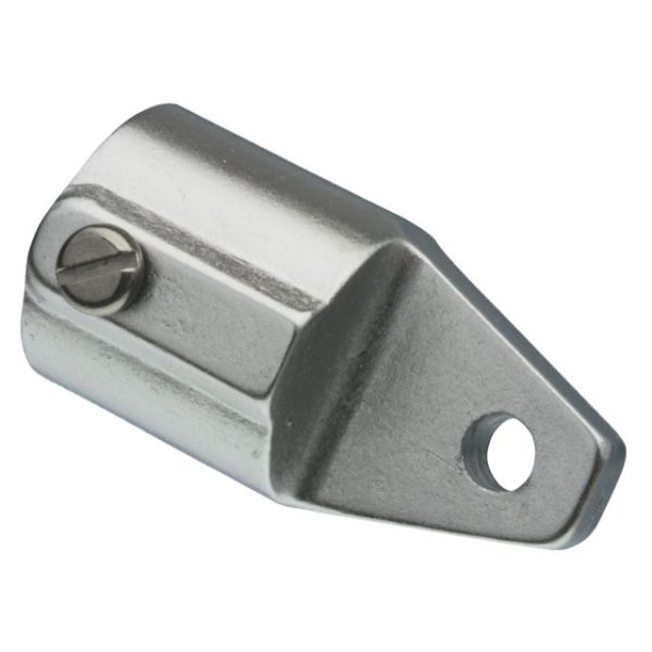 Buiskapbeslag aluminium eindstuk 20mm