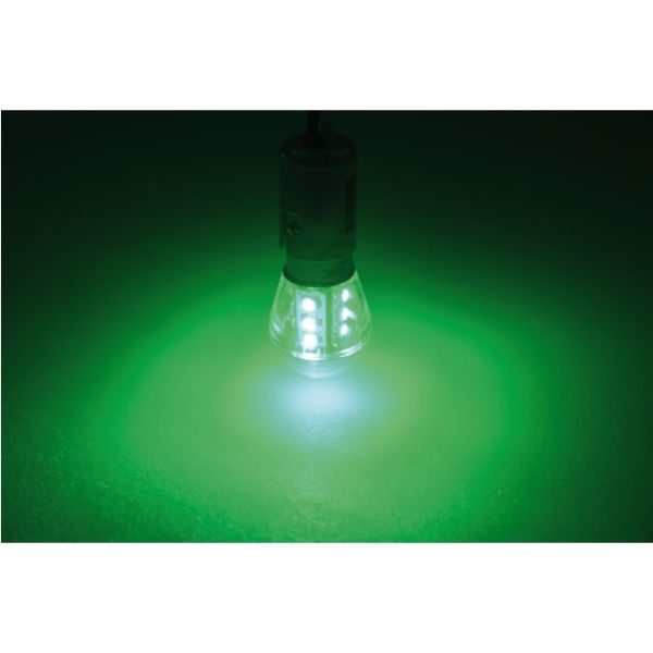 Led lamp led15 10-30V BAY15D green