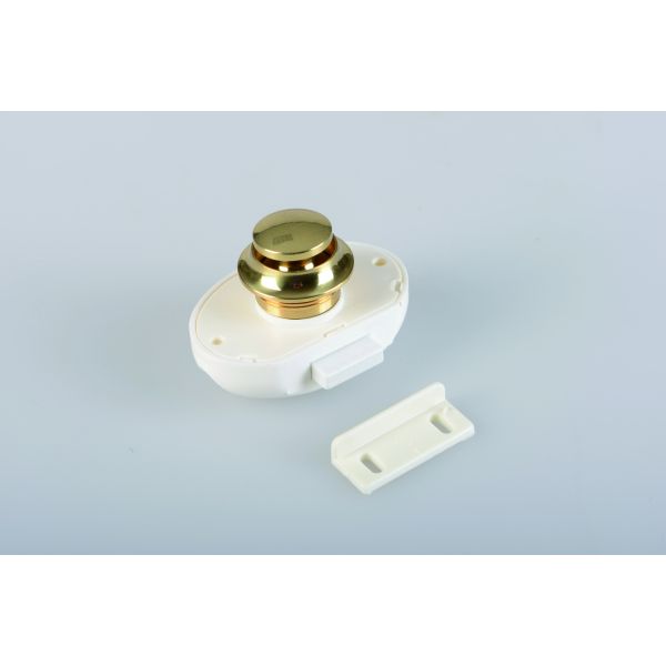 Druckknopfschloss weiße Tür 16mm