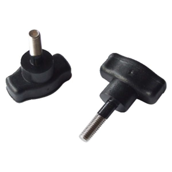 Plastic locking bolt for bimini fitting