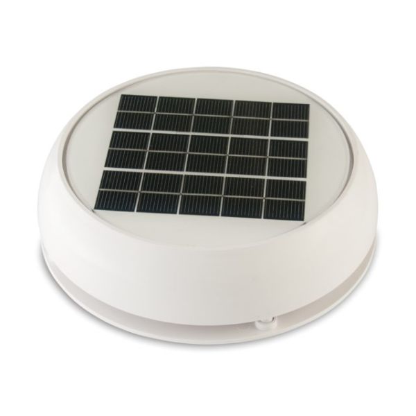 4" Day/Night Solar Vent - White