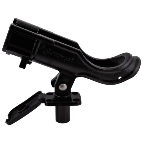 Rod holder heavy duty black flushmount
