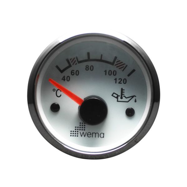 Silberserie Öltemperatur weiß