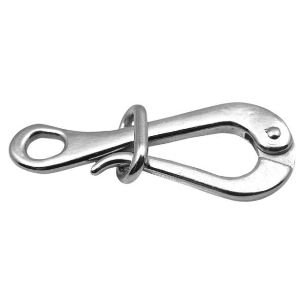 Pelikanhaken Edelstahl mit Öse 150mm