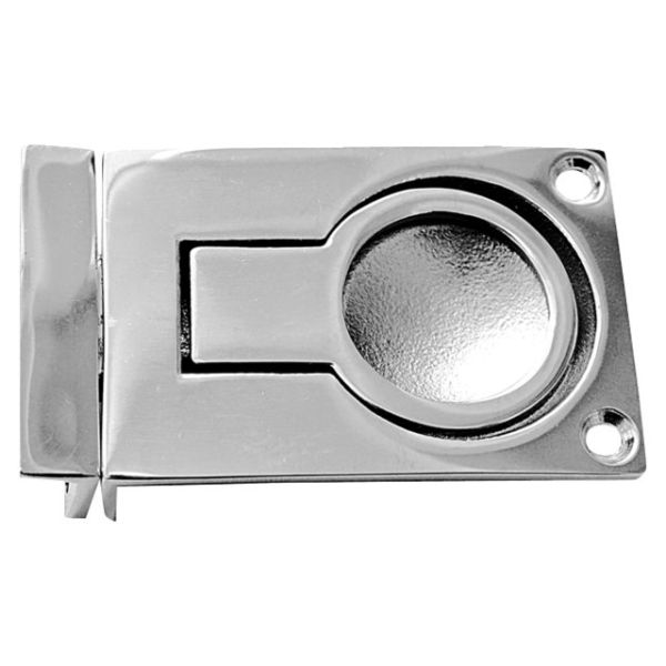 Hatch ring stainless steel flush 57x40mm with lock