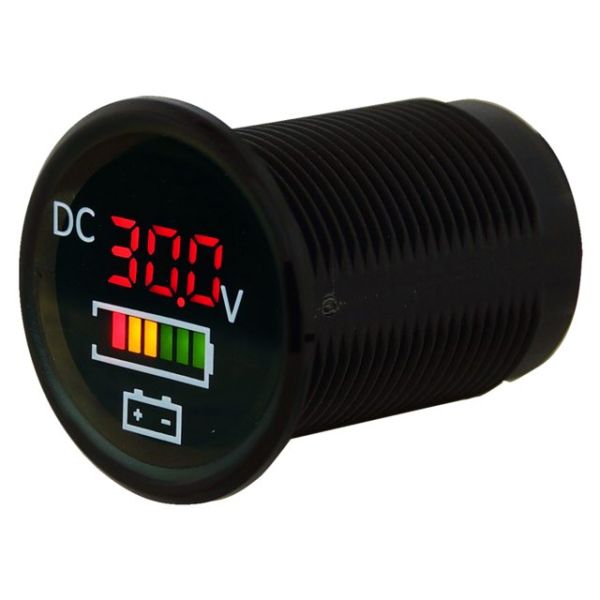 Voltmeter with battery indicator 5-30V