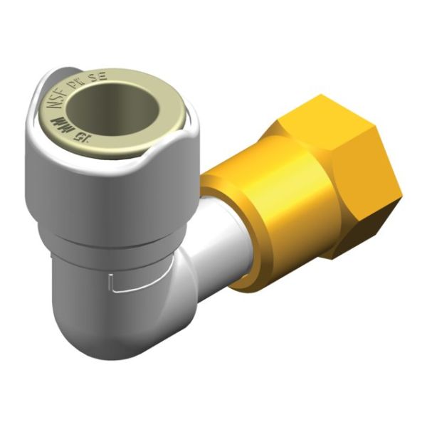 WX1531B Bocht adapter 90° 1/2" BSP - female 15mm