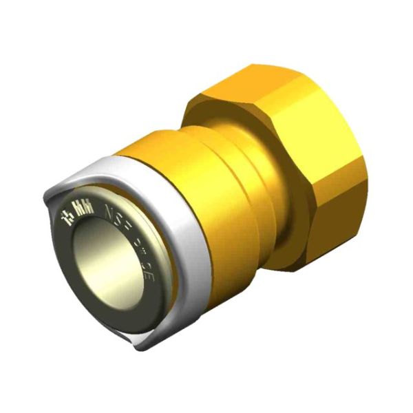 WX1538B Adapter 3/8" BSP 15mm female brass