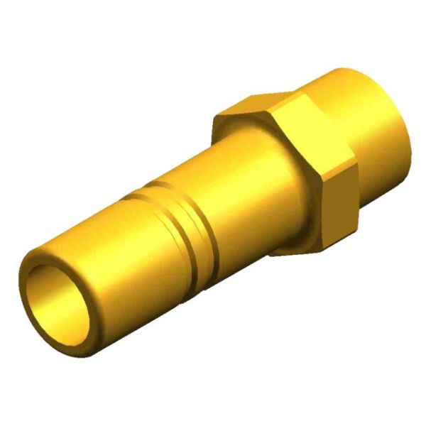 WX1563 Adapter 3/8" NPT male 15mm messing