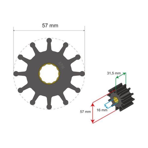 Premium Impeller kit no. 06-01-012
