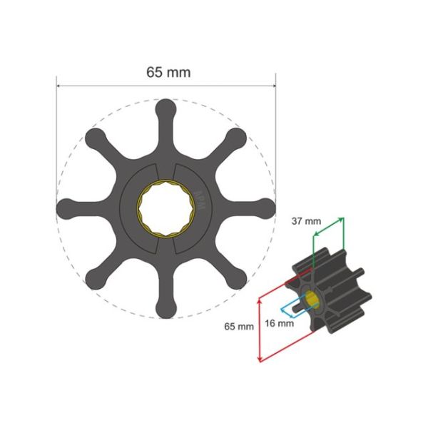 Premium Impeller kit nr. 06-01-017