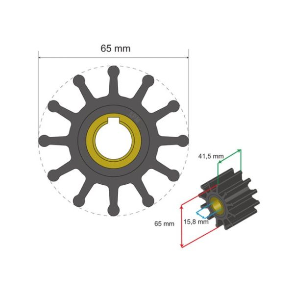 Premium Impeller kit no. 06-01-018