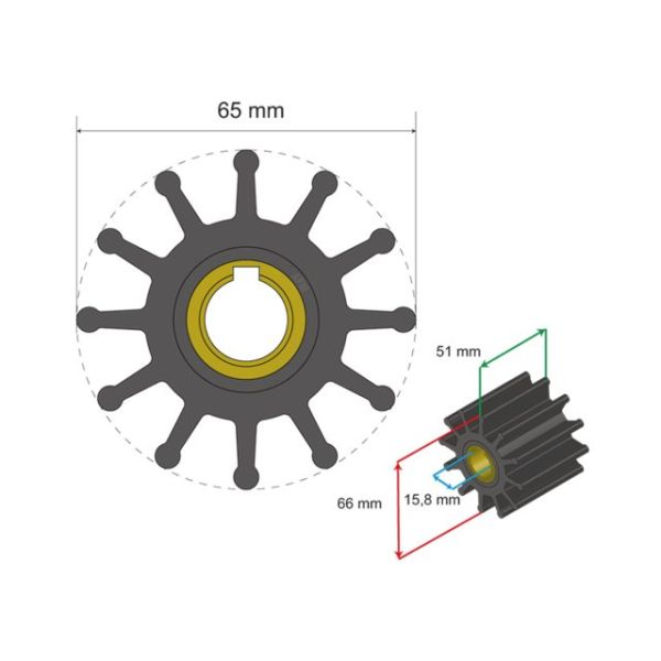 Premium Impeller kit no. 06-01-019